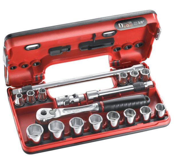 Coffret 3/8'' Detection Box métriques - 6 pans