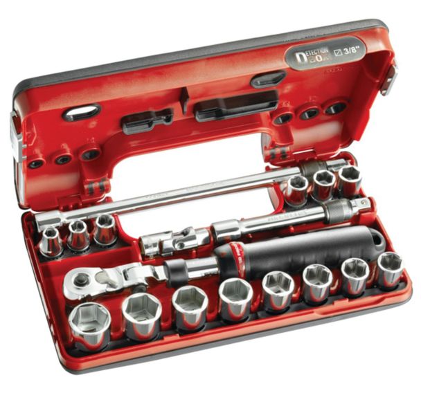 Coffret 3/8'' Detection Box métriques - 6 pans