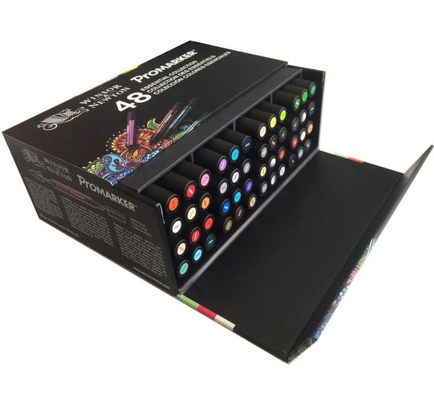 Coffret 48 promarkers assortis double pointe
