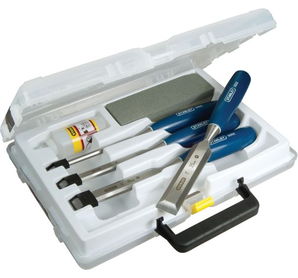 Coffret 4 ciseaux à bois manche ABS 6, 12, 18, 25 mm