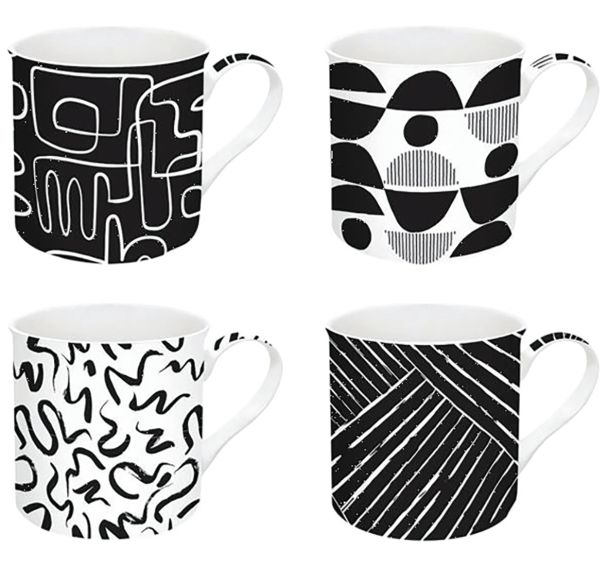 Coffret 4 mugs 30cL Graphiti - Easy Life