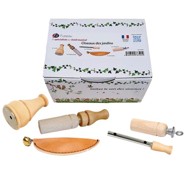 Coffret 5 appeaux - oiseaux des jardins-Fuzeau