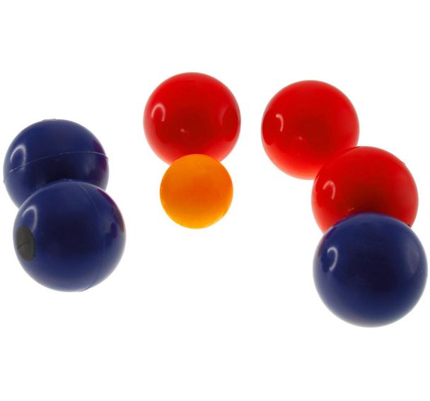 Coffret 6 mini pétanque - diamètre 48 mm - 180 g