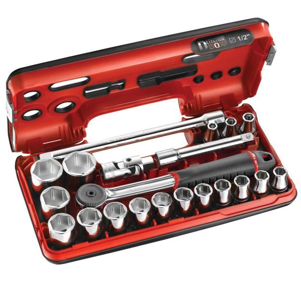 Coffret DBOX douilles 1/2'' 6 pans métriques - S.161DBOX1