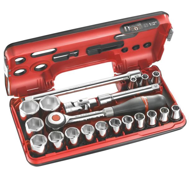 Coffret DBOX douilles 1/2'' 6 pans métriques - S.360DBOX1