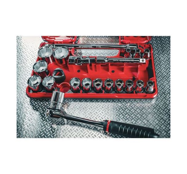 Coffret Dbox cliquet étanche + douilles 1/2'' 6 pans OGVGRIP