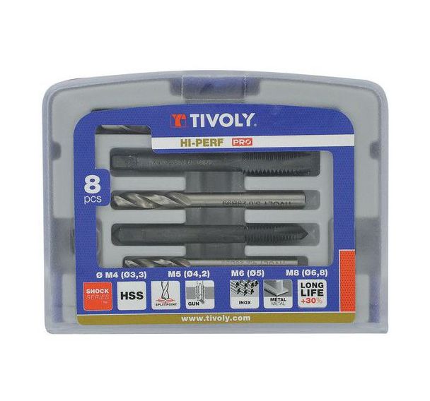 Coffret Forets HSS et Tarauds Gun - Tivoly