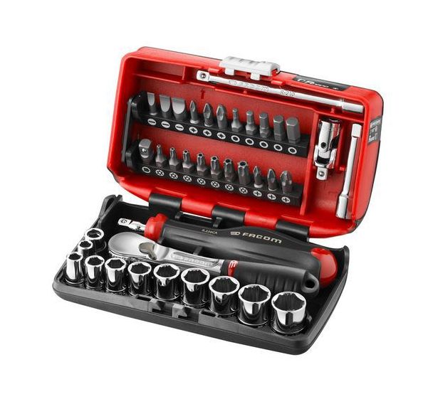 Coffret Nano cliquet + douilles 1/4'' 6 pans OGVGRIP