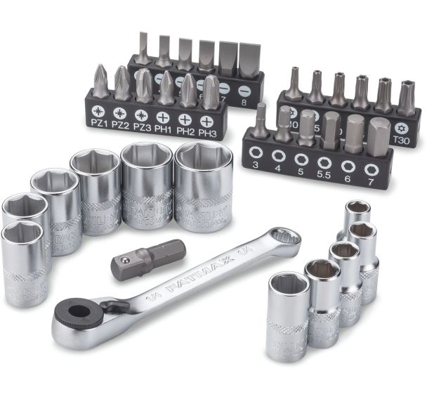 Coffret Stakbox S - 1/4'' - Jeu De 37 Pcs - Fatmax