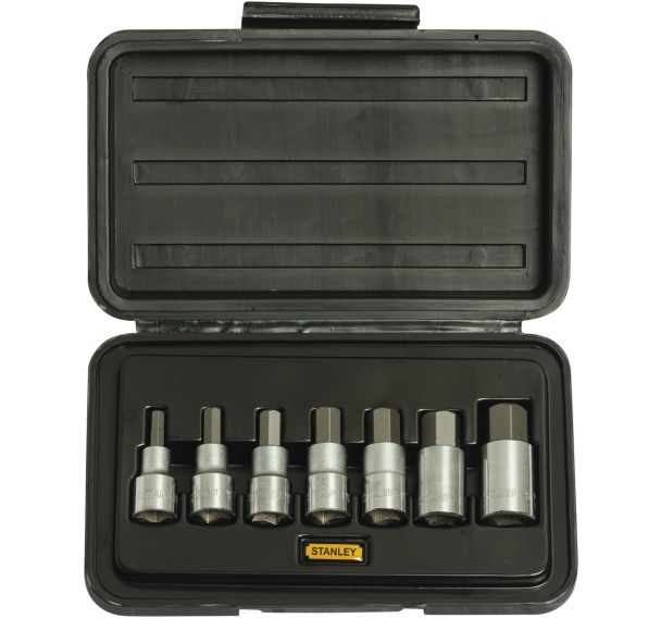 Coffret à douilles 6 pans 1/2 jeu de 7 pièces