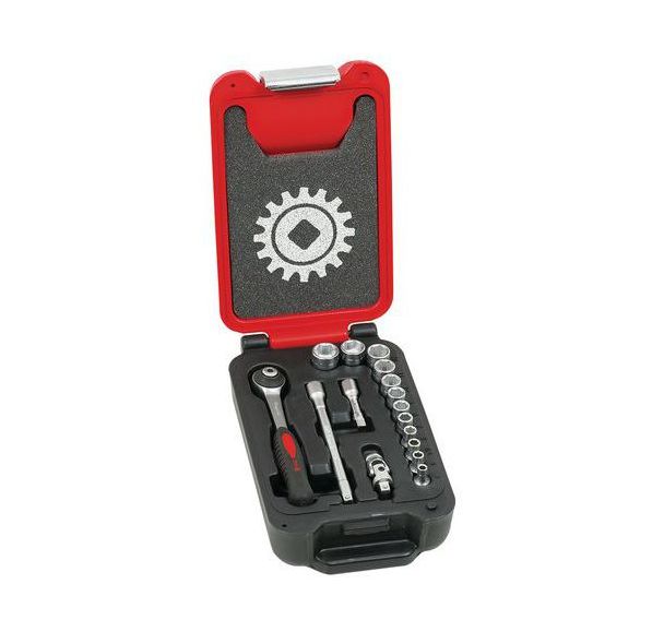 Coffret box 1/4'' 16 pièces 6 pans cliquet rond - Ref. : 9415016201