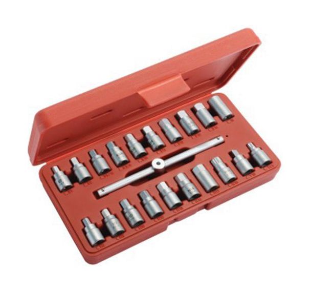 Coffret cles 3/8'' pour bouchon de vidange