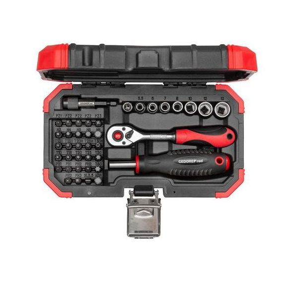 Coffret d'embouts tournevis 1/4'' avec cliquet 40pcs