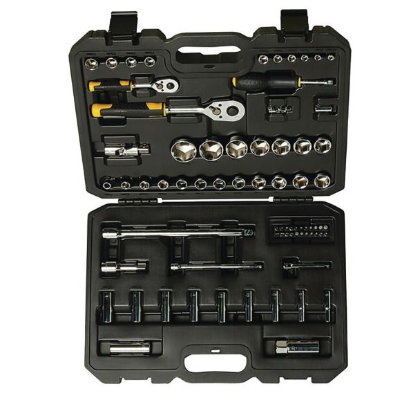 Coffret d'outils 1/4'' + 1/2'' - 72 pcs - STANLEY