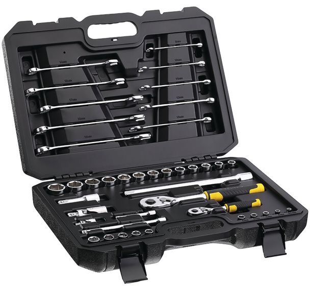 Coffret d'outils 1/4'' + 1/2'' Fatmax - 41 pcs - STANLEY