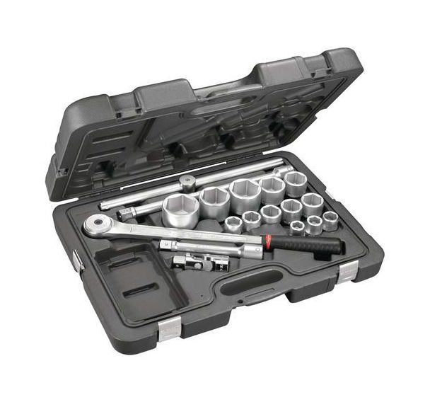 Coffret de 18 pièces 3/4'' 6 pans
