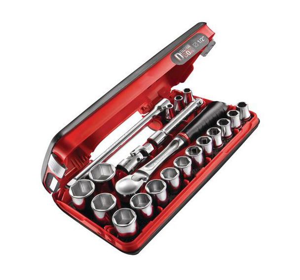 Coffret de 21 pièces 1/2'' 6 pans