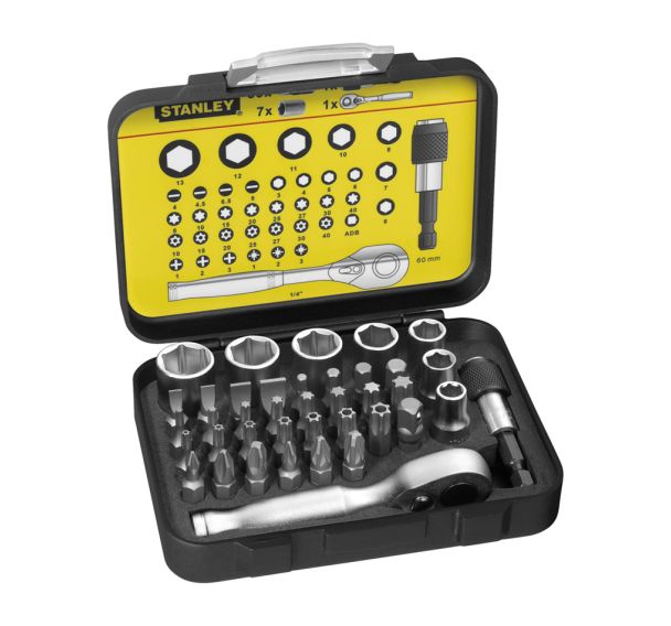 Coffret de 39 embouts + douilles + mini cliquet Fatmax pro