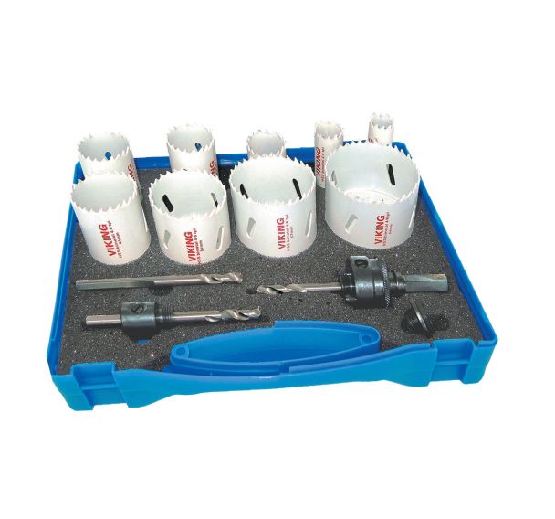 Coffret de 9 scies trépan au cobalt 8 %