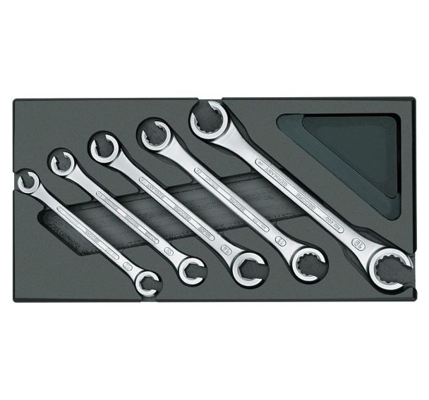 Coffret de clés à double panneton, ouvert, en module 1/3 ES