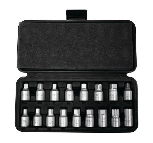 Coffret de douilles de vidange 3/8''