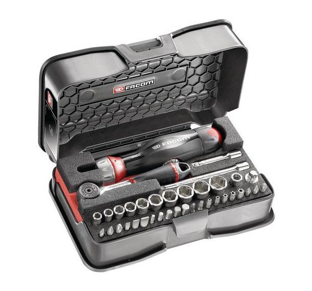 Coffret de douilles et embouts 1/4 mixtes - Facom