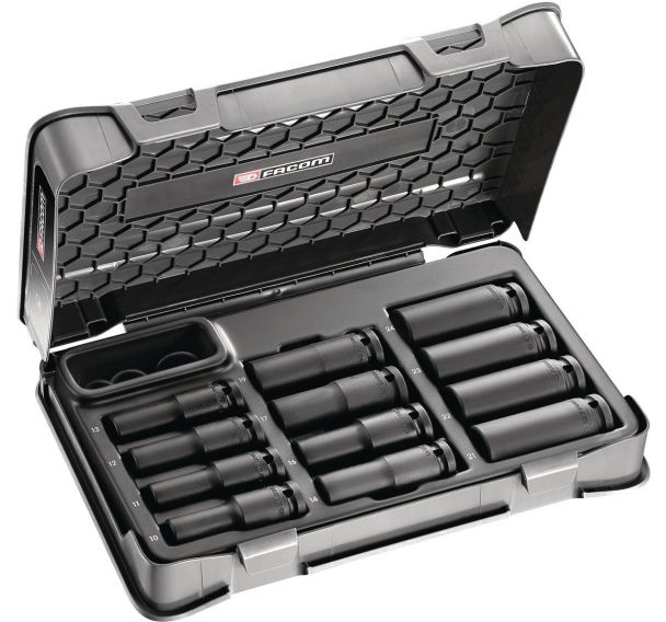 Coffret de douilles impact 1/2 pouces 6 pans