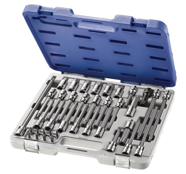 Coffret de douilles tournevis 6 pans, Torx®, XZN - 38 pièces