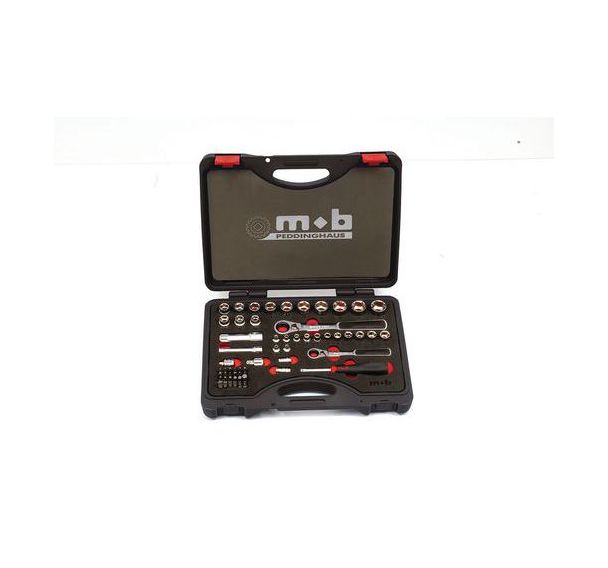 Coffret de douilles traversantes 59 pièces mixte