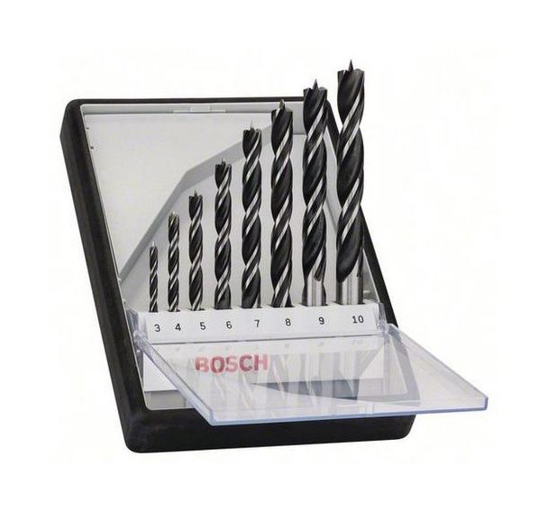 Coffret de mèches à bois Robust Line - 8 pièces