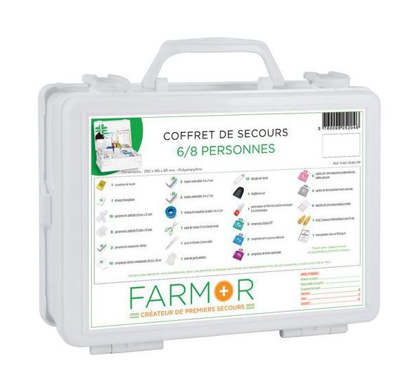 Coffret de secours 6/8 personnes Multirisques