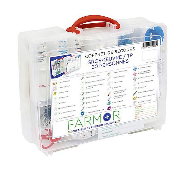 Coffret de secours Gros oeuvre/ TP 30 personnes