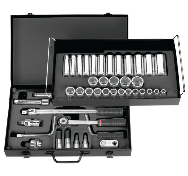 Coffret douilles 1/2'' 12 pans en pouces - S.450UP