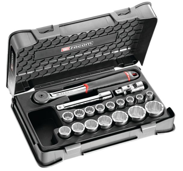 Coffret douilles 1/2'' 12 pans métriques - S.161-2P12