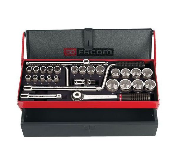 Coffret douilles 1/2'' 12 pans métriques - S.442EP