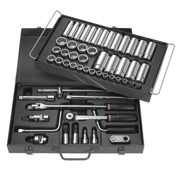 Coffret douilles 1/2'' 12 pans métriques - S.450EP