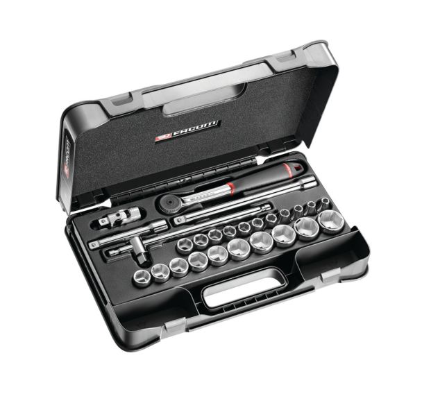 Coffret douilles 1/2'' 6 pans métriques