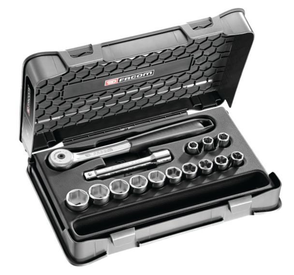 Coffret douilles 1/2'' 6 pans métriques - S.151-1P6
