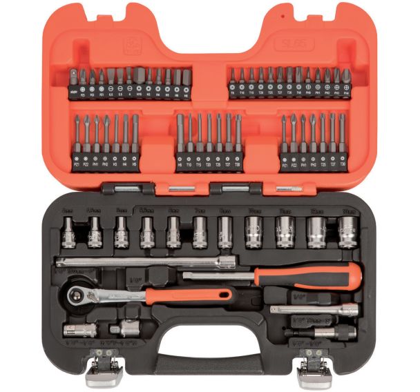 Coffret douilles 1/4" entrainement carré 6 pans métrique