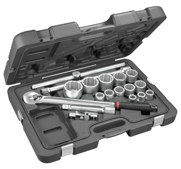 Coffret douilles 3/4'' 12 pans métriques