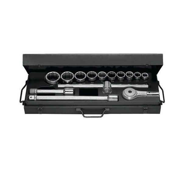 Coffret douilles 3/4'' 12 pans métriques