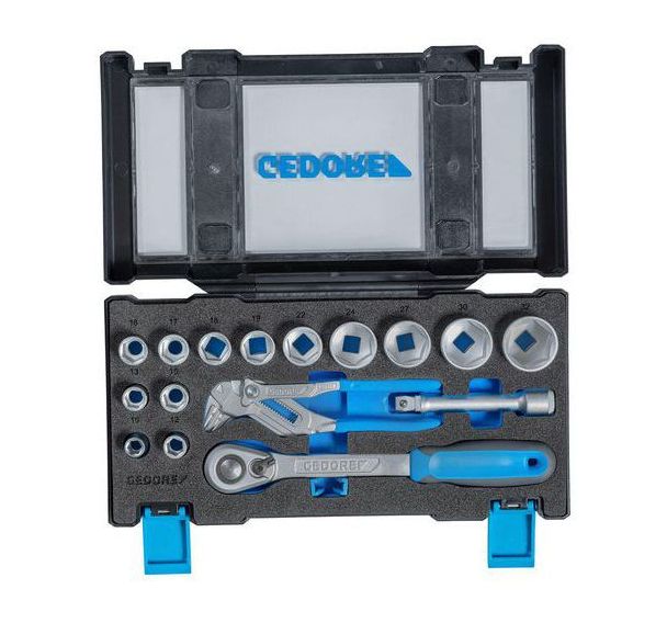 Coffret douilles avec pince clé 18pcs 19 DMU 183