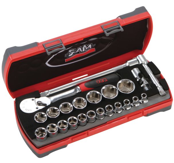 Coffret douilles et accessoires 1/2 et cliquet 1/2 chantier_75-SHC23Z
