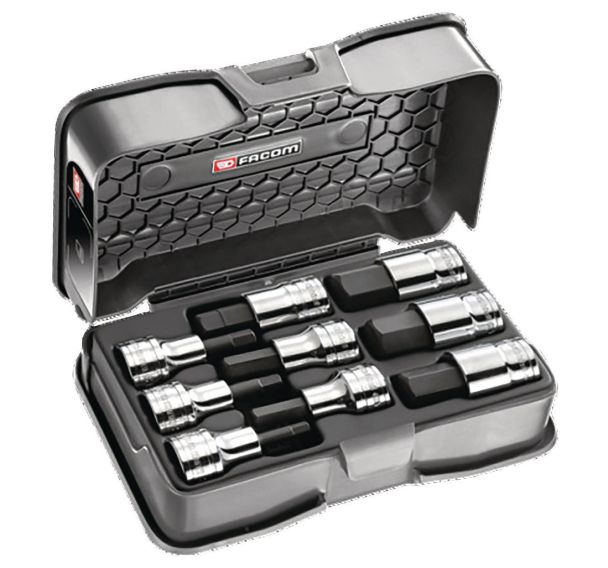 Coffret douilles tournevis 6 pans 1/2