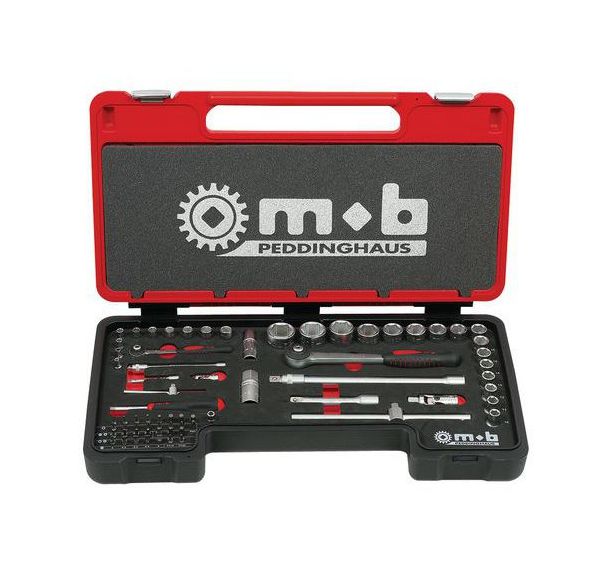 Coffret fusion box cargo cliquet et douilles - 1/4''-1/2'' 70 pièces