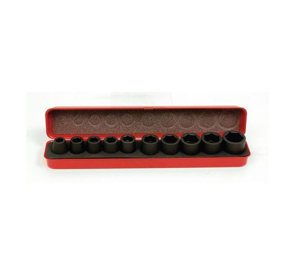 Coffret métal de 10 douilles impact 1/2''