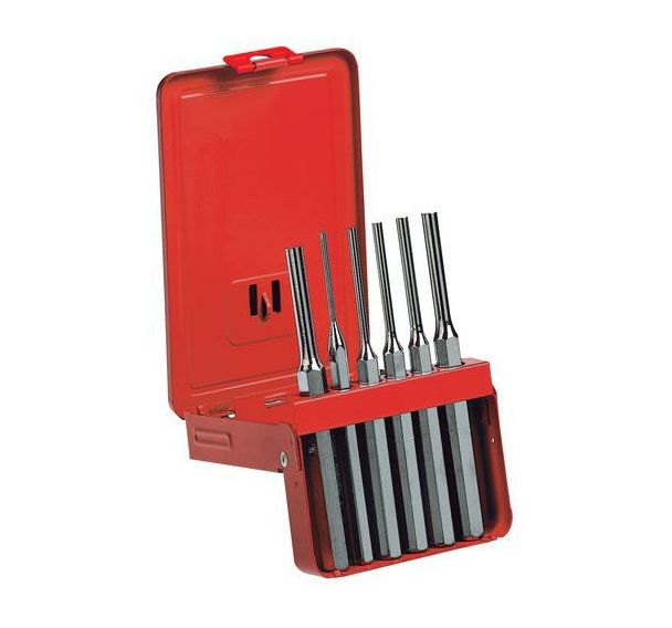 Coffret métal de 6 chasse-goupilles - Ø : 3-4-5-6-8-10