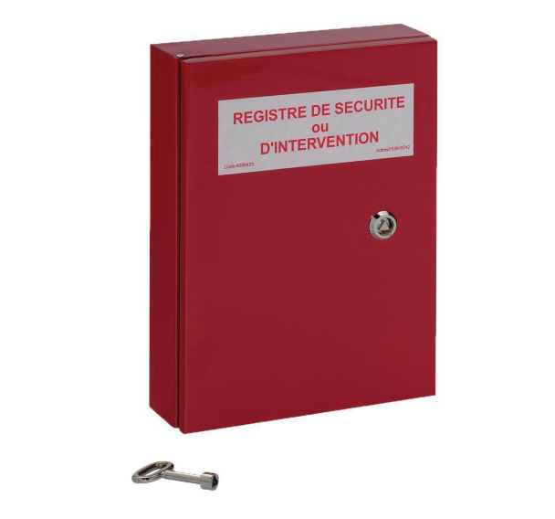 Coffret pour registre de sécurité