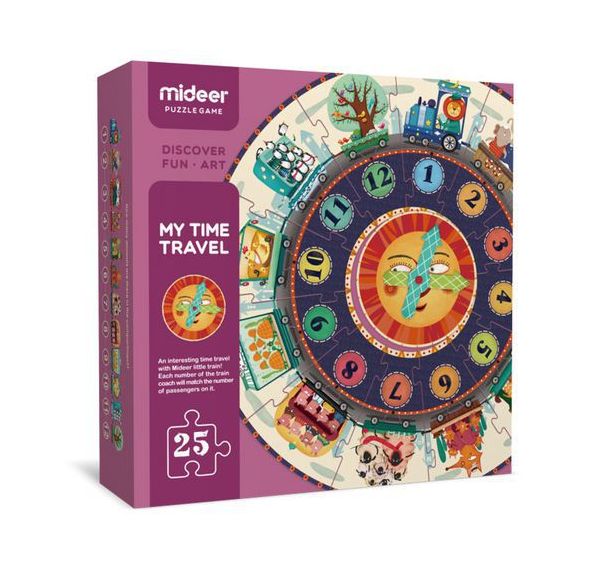 Coffret puzzle horloge