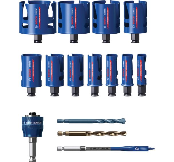 Coffret scies trépans Carbure Multiconstruction - Bosch